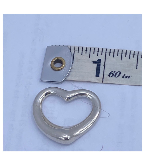 Tiffany & Co Sliver Elsa Peretti  Large Open Heart Charm - Picture 4 of 4